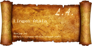 Linges Atala névjegykártya